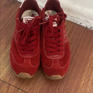 Sam Edelman Bold Red Sneakers